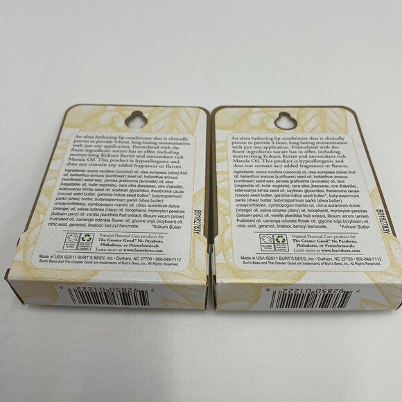 2 x 4.25g Burts Bees Lip Balm Ultra Conditioning - Picture 5 of 6